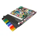 Marabu Aqua Pen Graphix akvarellfilc szett - "Mega Mash" válogatás, 12 db