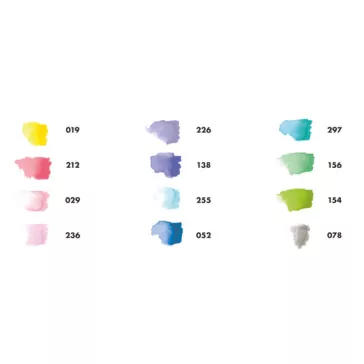   Marabu Aqua Pen Graphix akvarellfilc szett - "Ice Ice Baby" válogatás, 12 db
