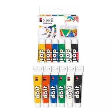   Marabu do it univerzális hobbi akrilfesték szett, 6 x 36 ml