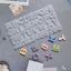 Szilikon öntőforma - betűk és számok