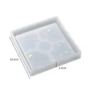 Szilikon öntőforma - hologramos alátét, négyzet 1.